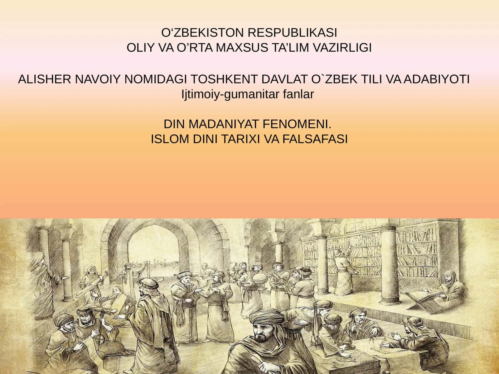 Navoiy Nomidagi Toshkent Davlat O`zbek Tili va Adabiyotii 1