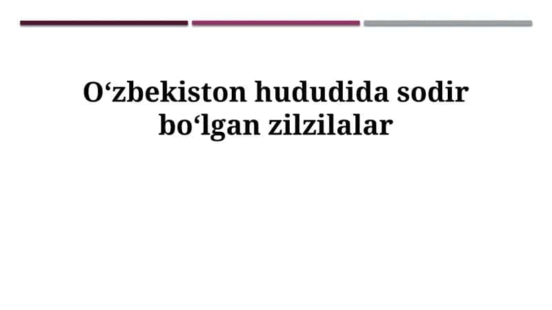 Zilzilalar 1