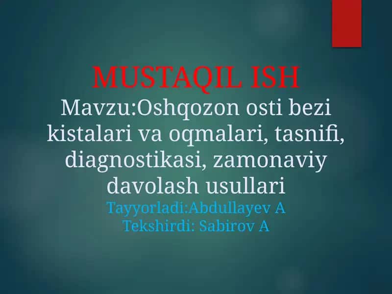 Oshqozon osti bezi kistalari 1