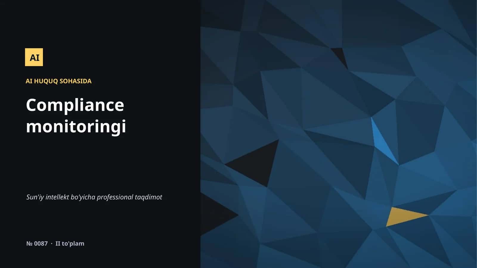 AI HUQUQ SOHASIDA Compliance monitoringi 1