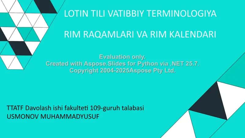 Rim raqamlari va Rim kalendari 1