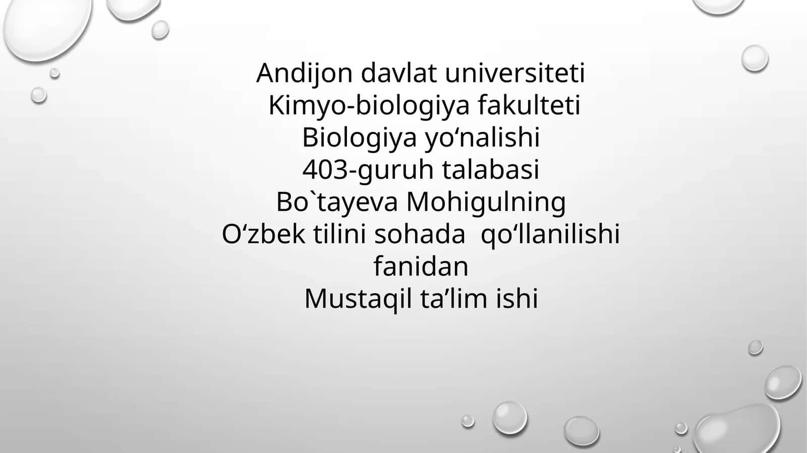 Biologiya haqida 1