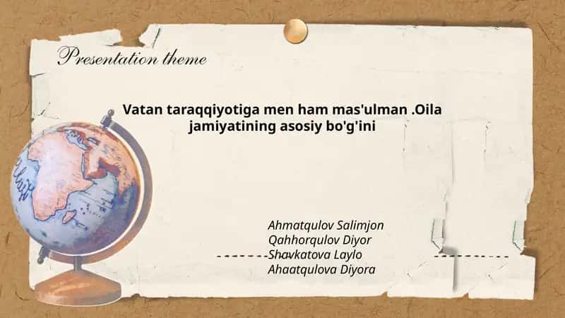 Vatan taraqqiyotiga men ham mas'ulman 1