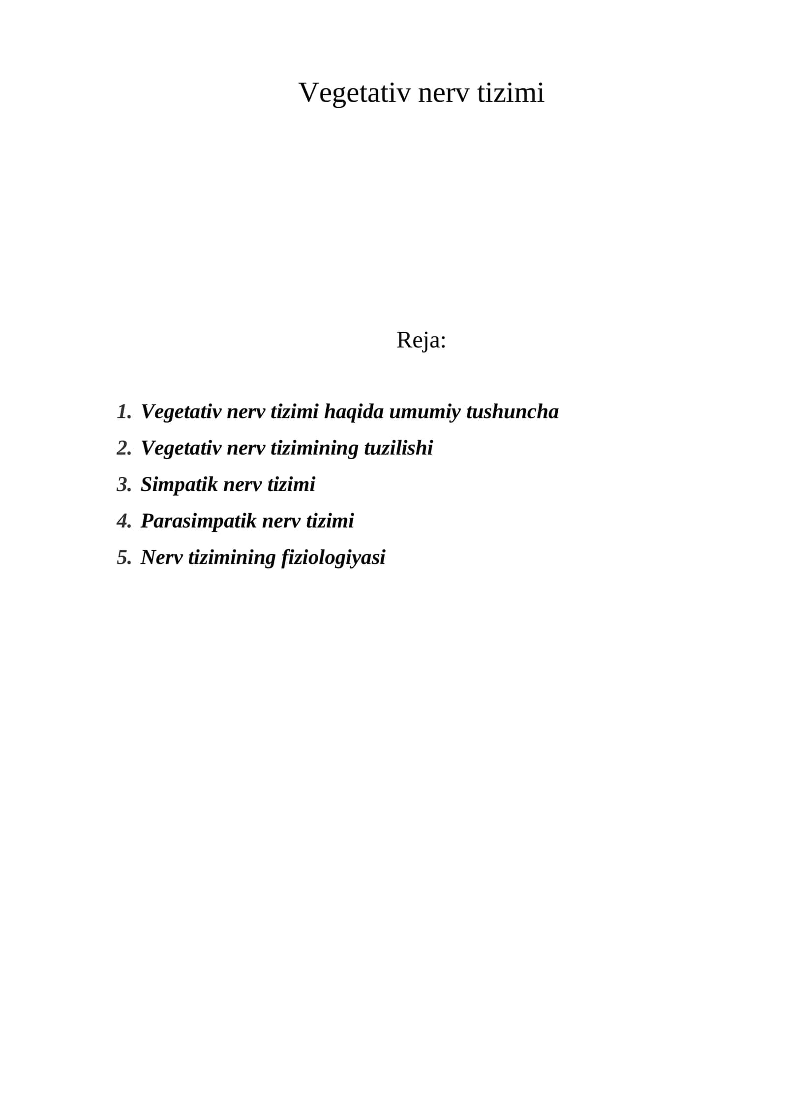 Vegetativ nerv tizimi 1
