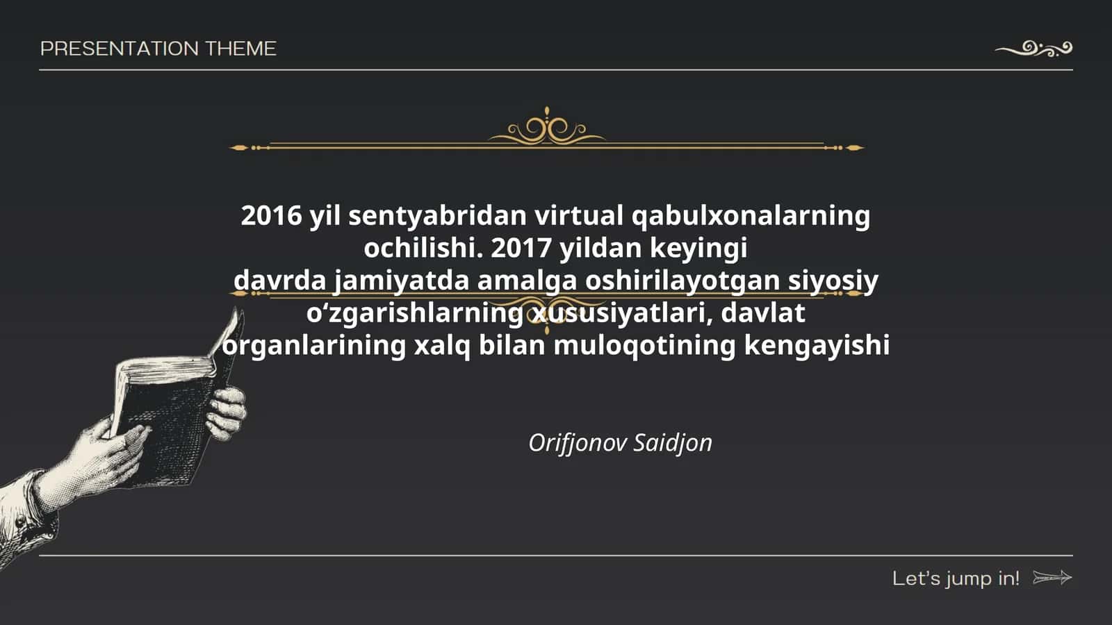 Virtual qabulxonalarning ochilishi 1