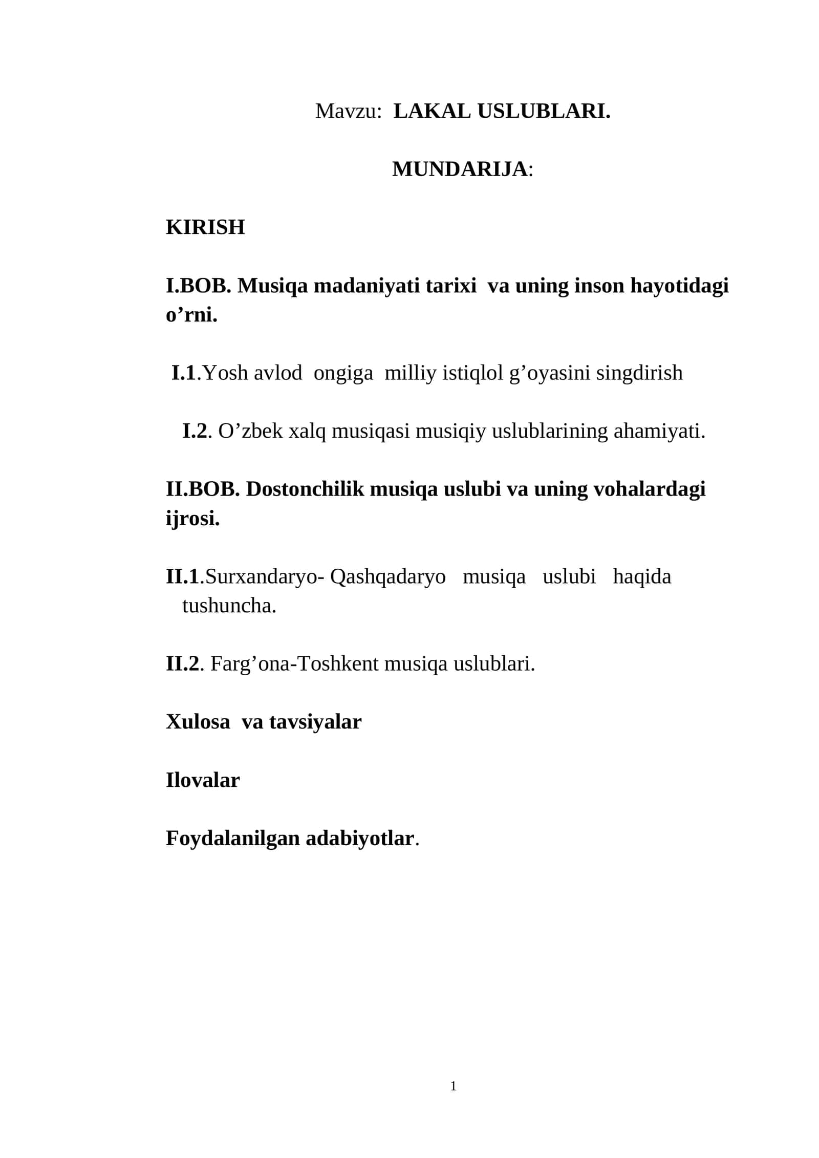 LAKAL USLUBLARI 1