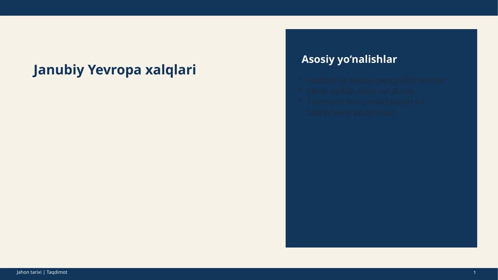 Janubiy Yevropa xalqlari 1