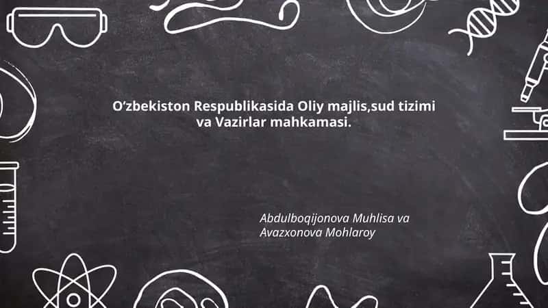 Oliy Majlisning tashkiliy tuzilishi va palatalari 1