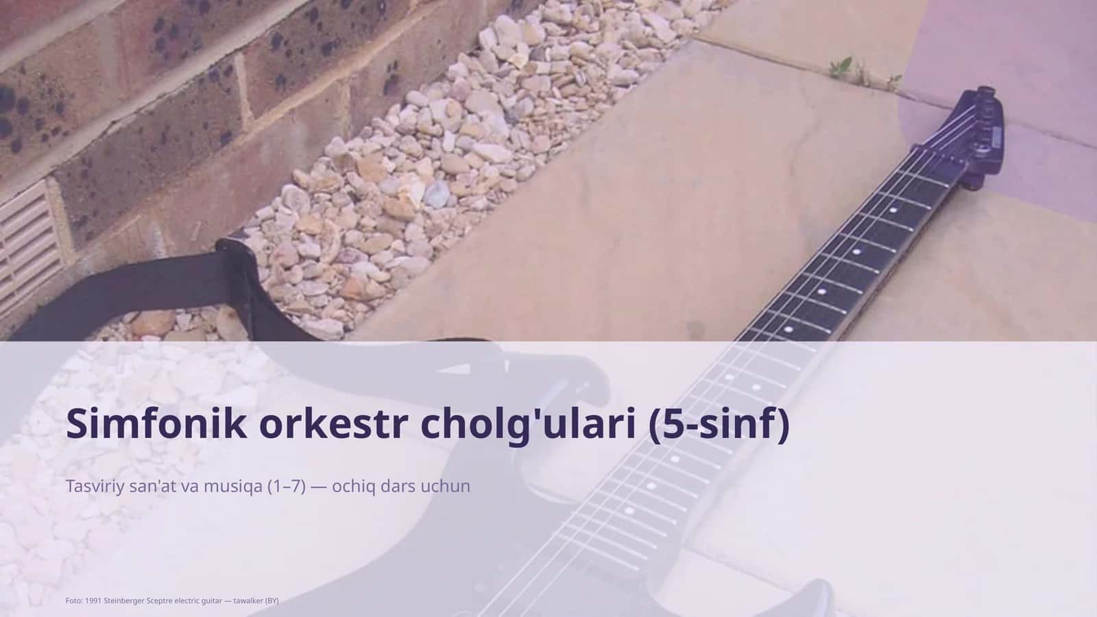Simfonik orkestr cholg'ulari (5-sinf) 1