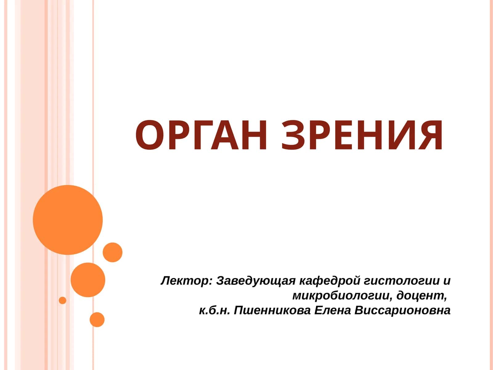 ОРГАН ЗРЕНИЯ 1