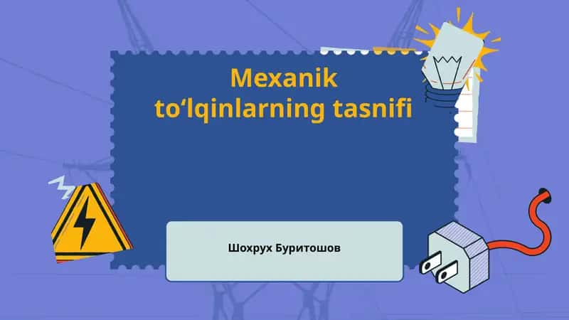 Mexanik to'qlinlarning tasnifi 1