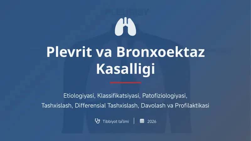 Plevrit va Bronxoektaz kasalligi 1