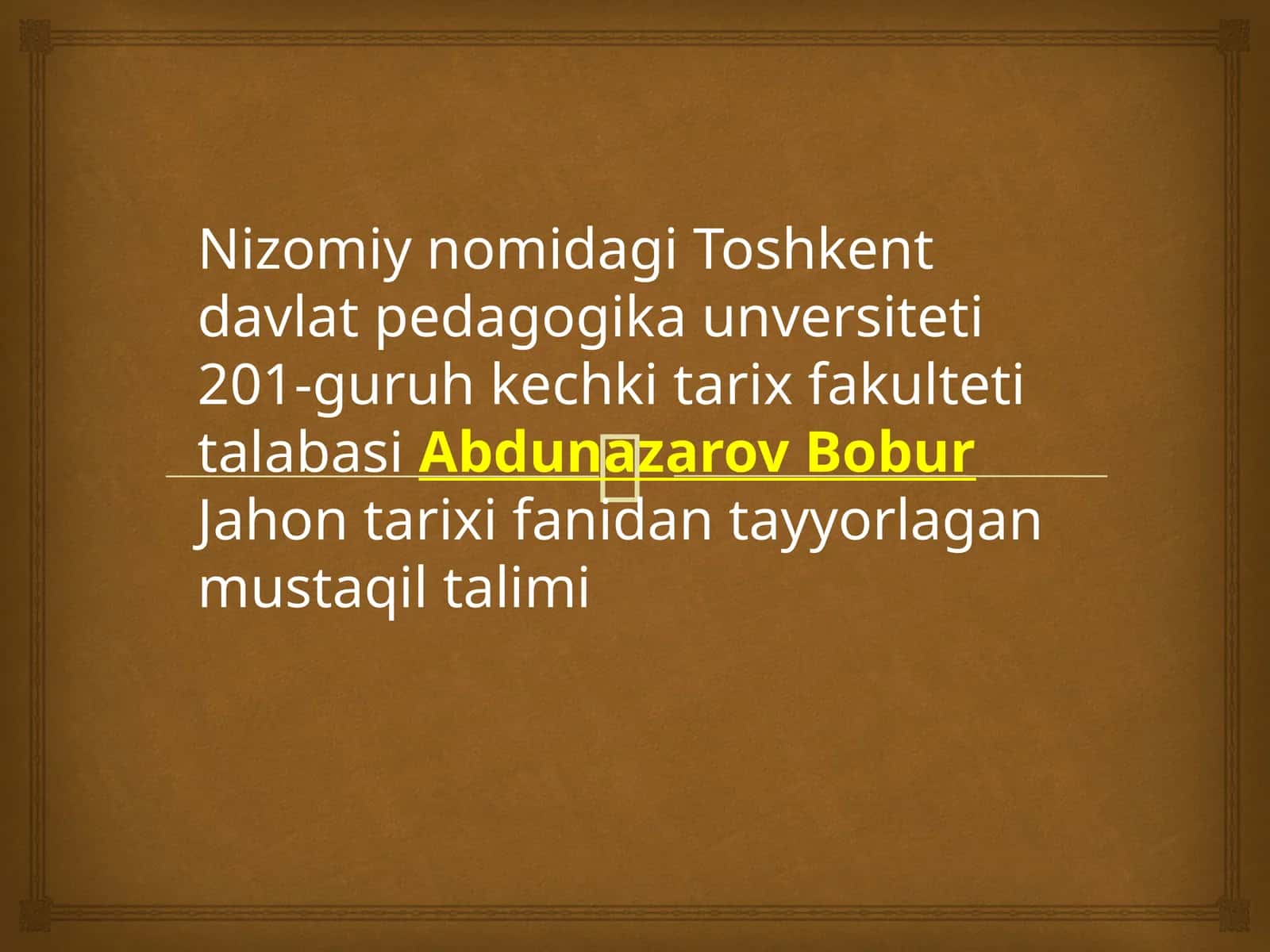 O'rta asrlar tarixini davrlashtirish 1