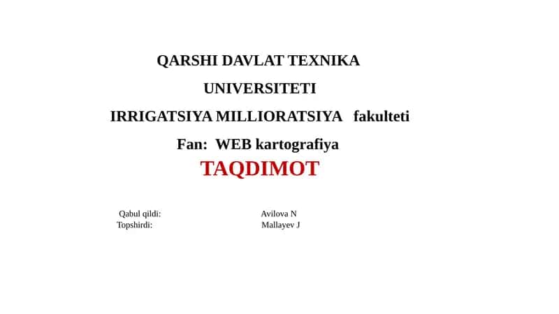 Kartografiya va Shartli Belgilar Nima? 1
