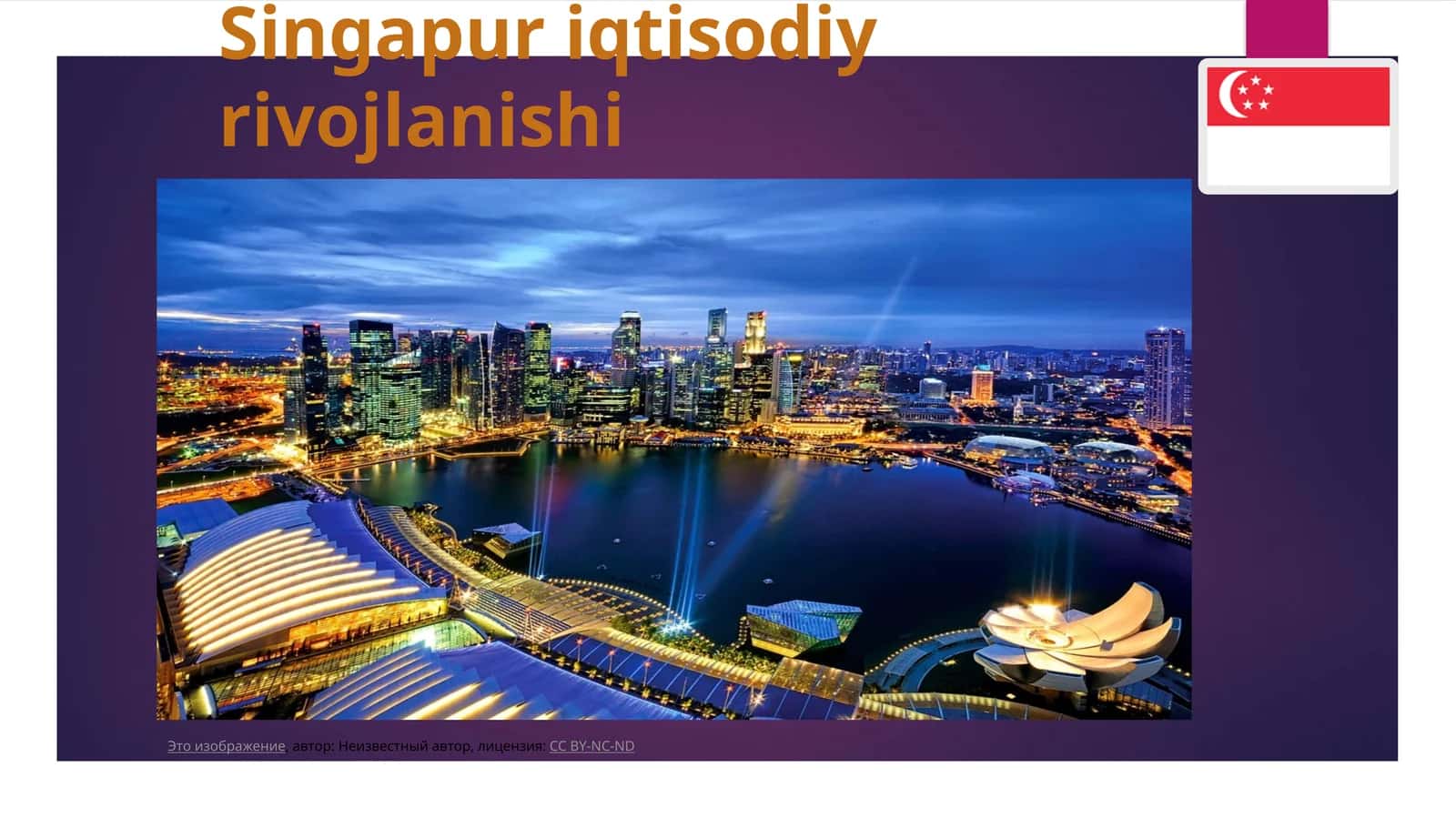 Singapur iqtisodiy rivojlanishi 1
