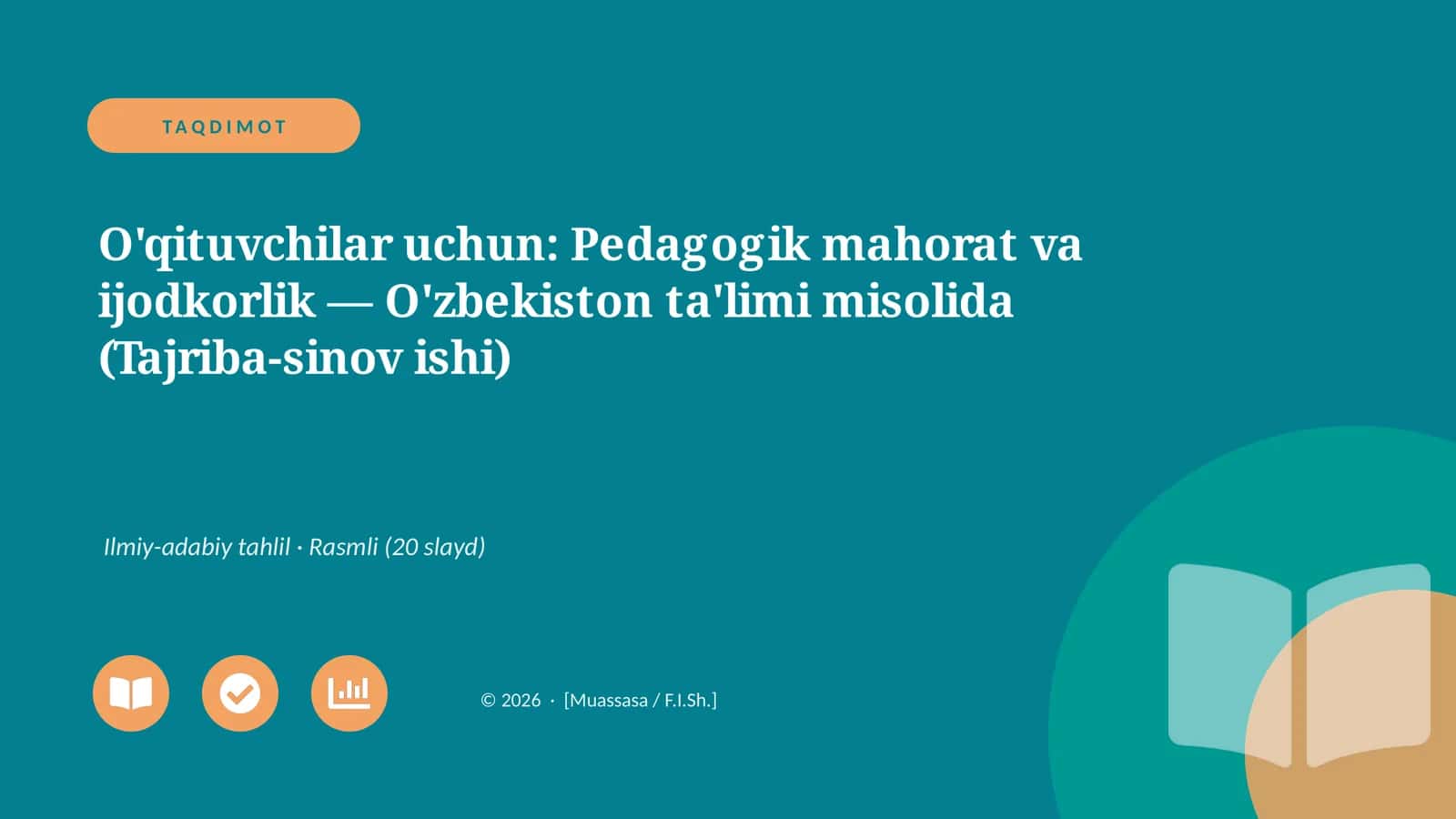 Pedagogik mahorat va ijodkorlik 1