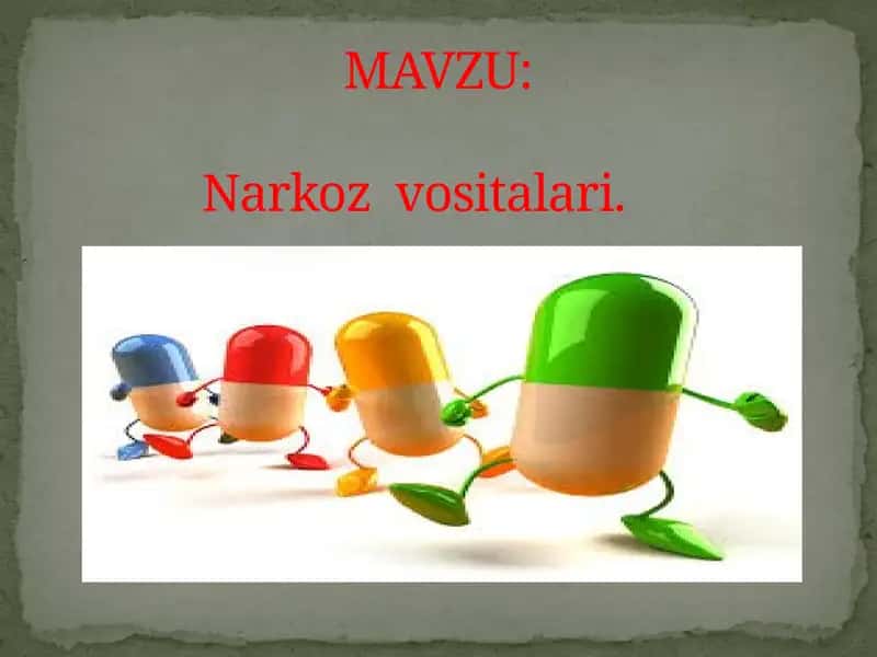 Narkoz vositalari 1