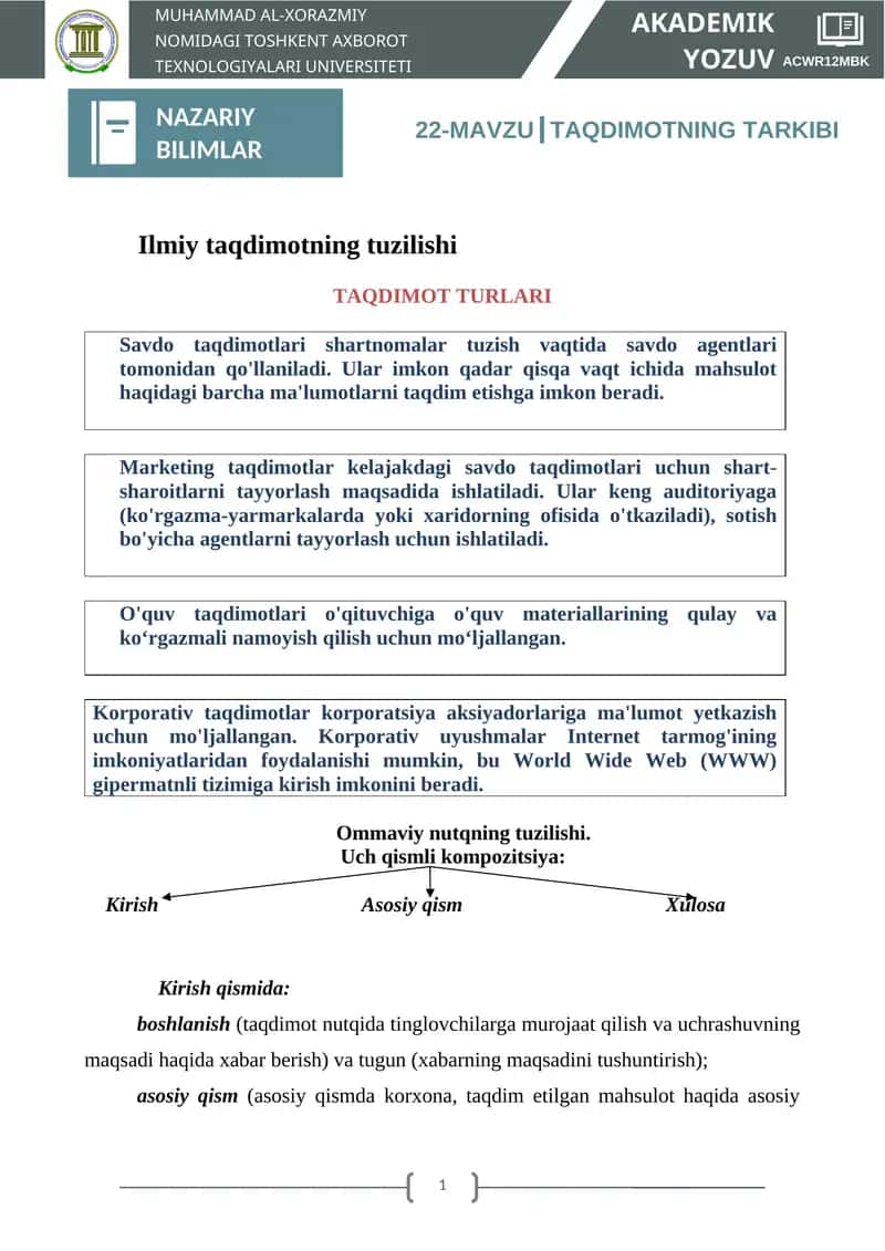 TAQDIMOTNING TARKIBI 1