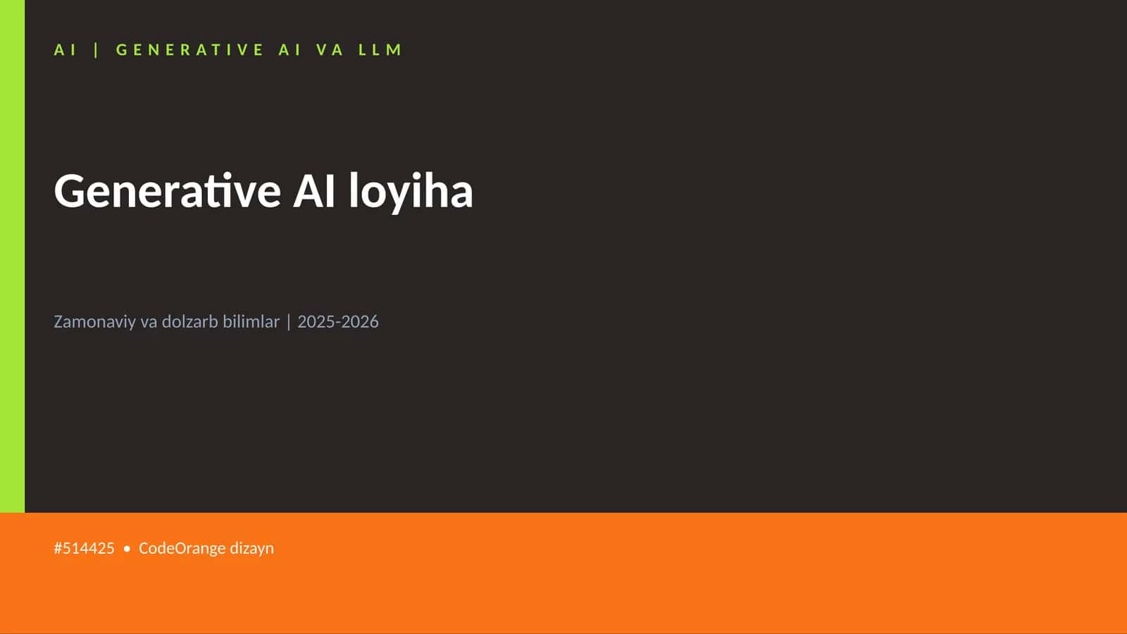 Generative AI loyiha 1