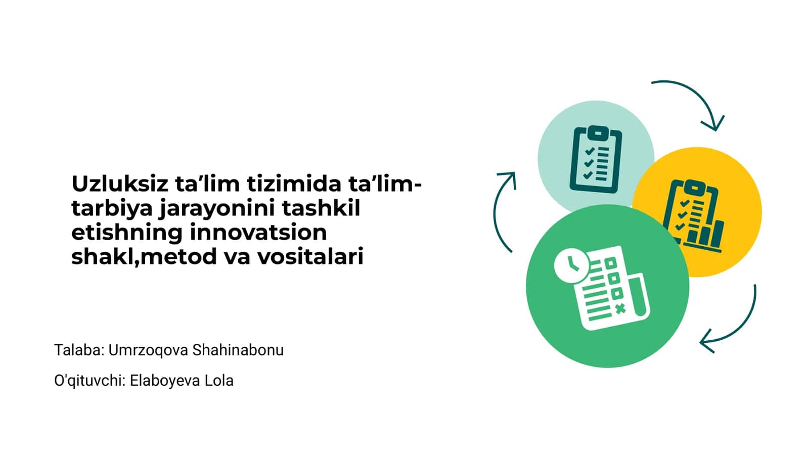 Uzluksiz taʼlim tizimi innovatsiyasi 1