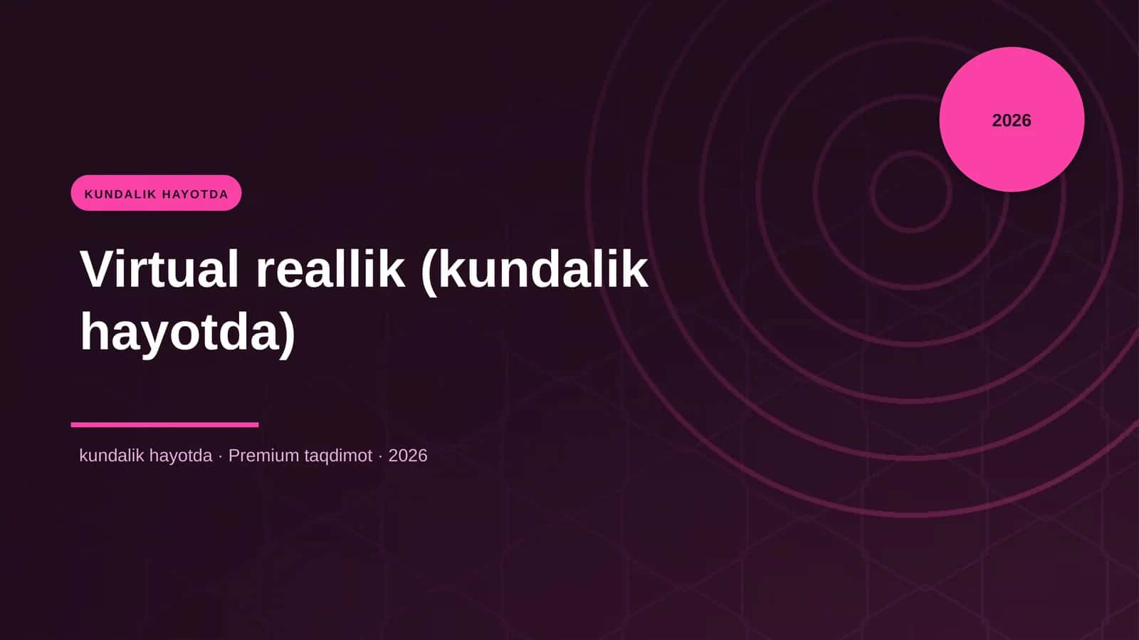 Kundalik Hayotda 1