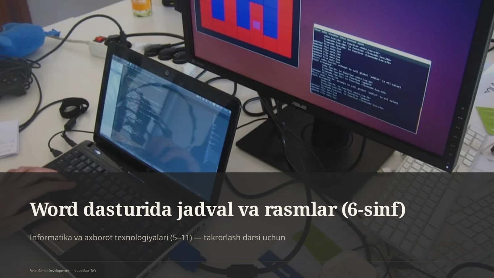 Word dasturida jadval va rasmlar (6-sinf) 1