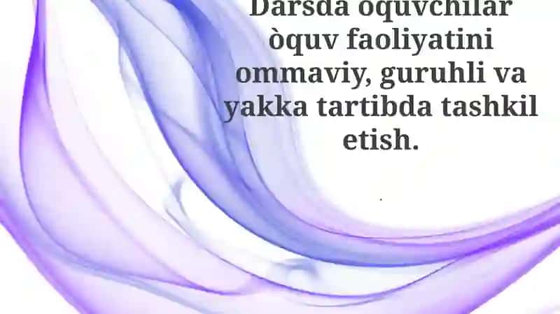 Samarali sinf boshqaruvi