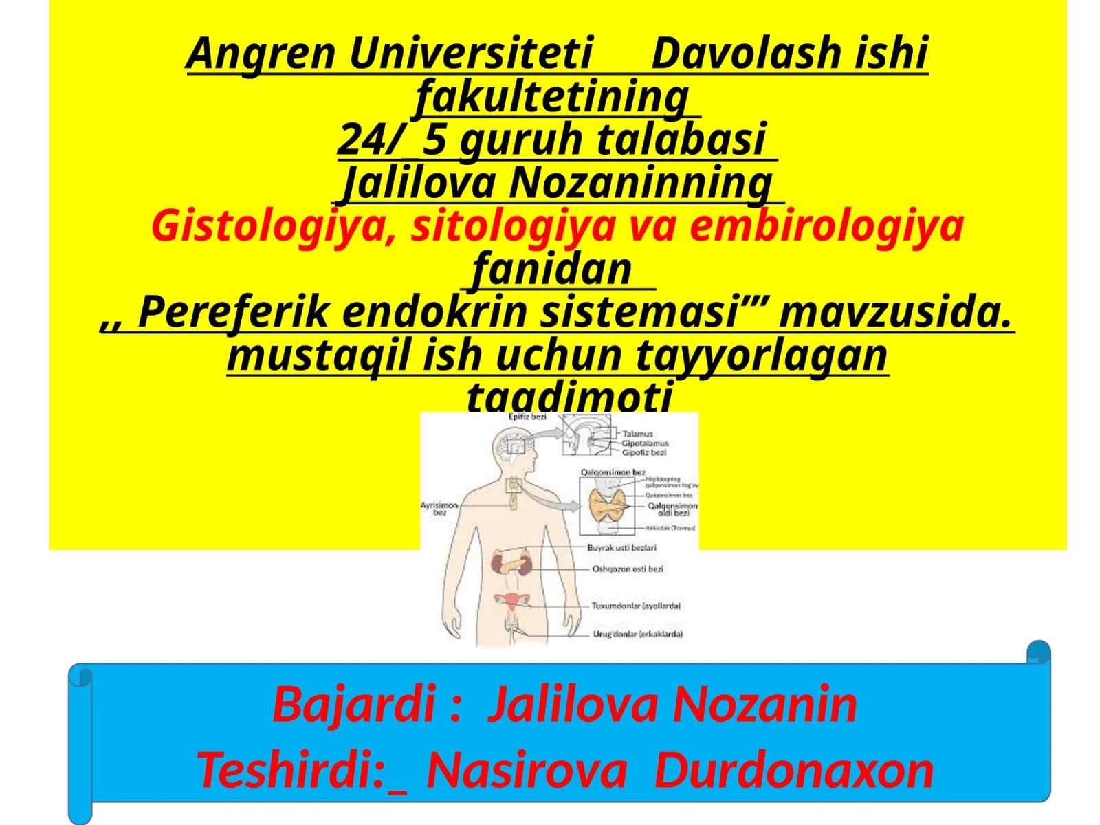 Pereferik endokrin sistemasi 1