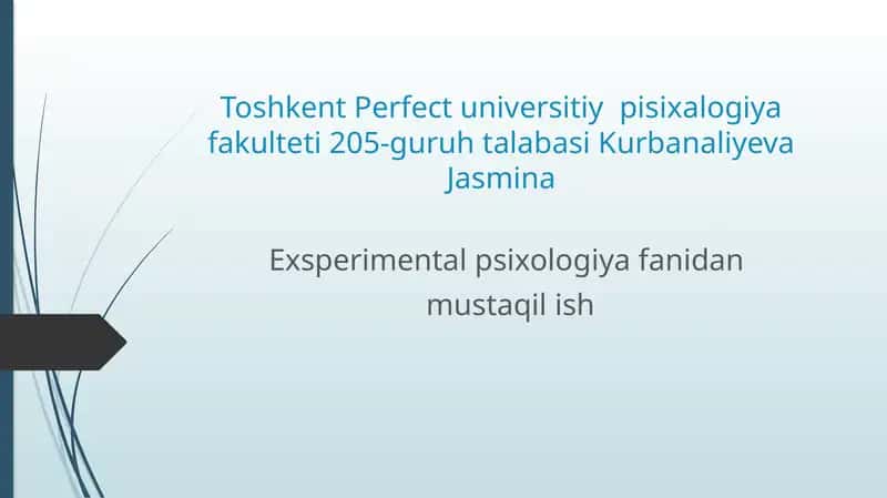 Psixodiagnostika metodikalar klassifikatsiyasi 1