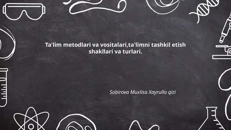 Ta'lim Metodlari va Vositalari 1