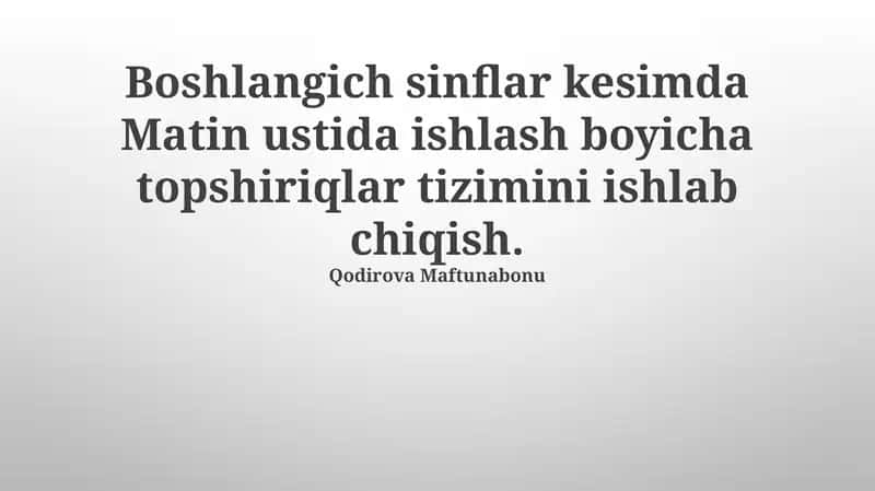 Baholash va monitoring tizimi 1