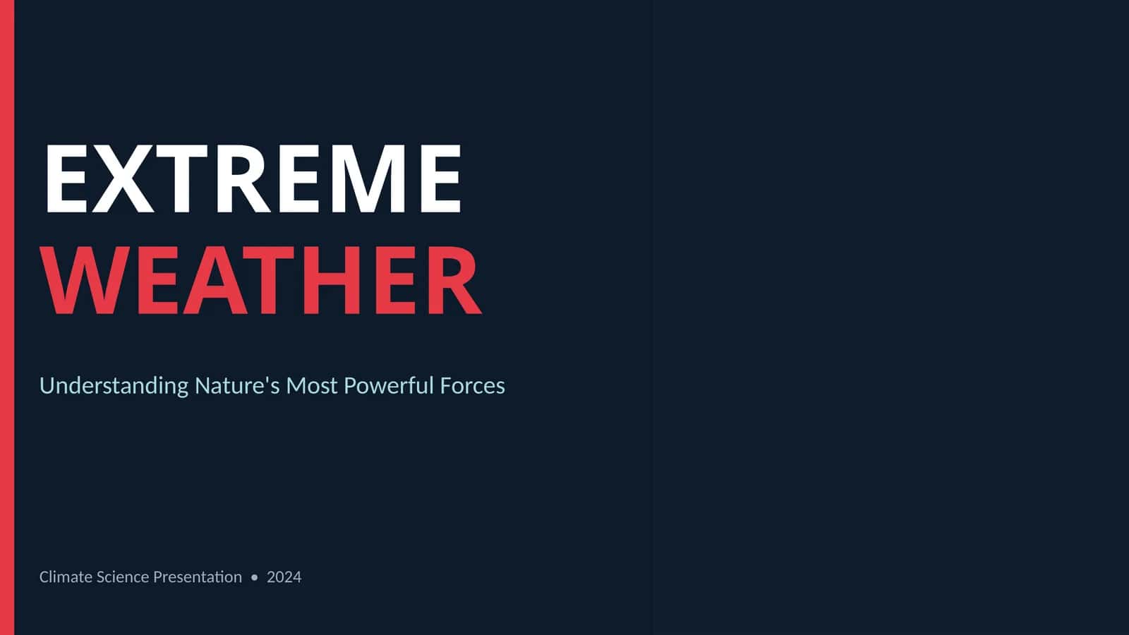EXTREME WEATHER 1