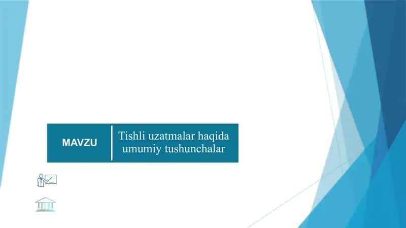 Tishli uzatmalar haqida umumiy tushunchalar 1