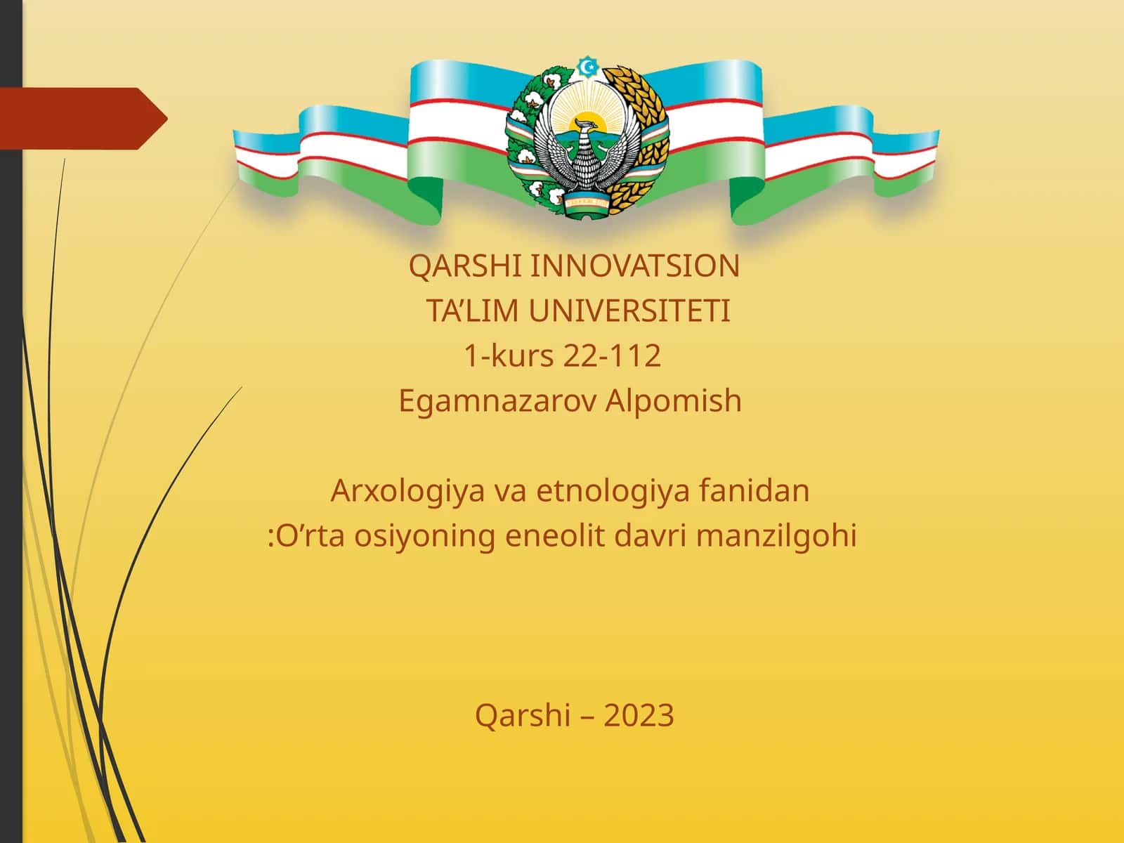 O'rta osiyoning eneolit davri manzilgohi 1