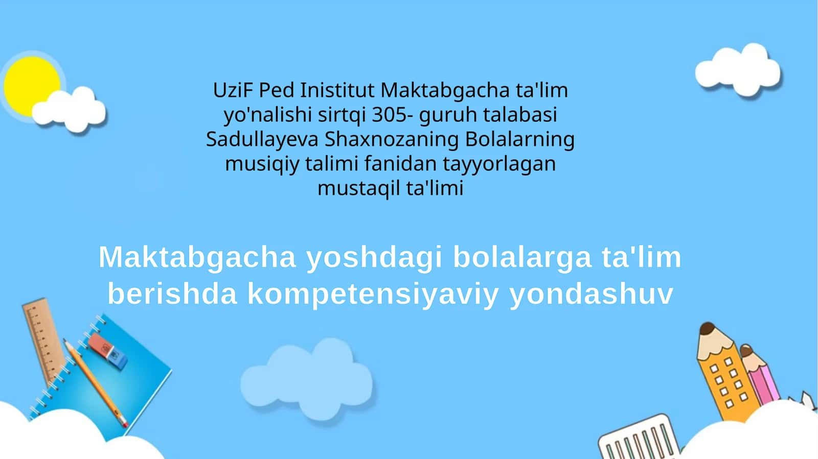 Maktabgacha yoshdagi bolalarga ta'lim berishda kompetensiyaviy yondashuv 1