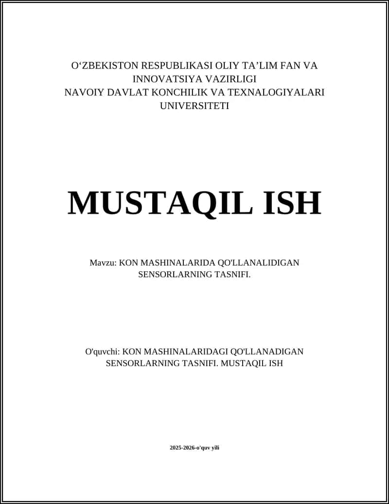 Harorat Sensorlari 1