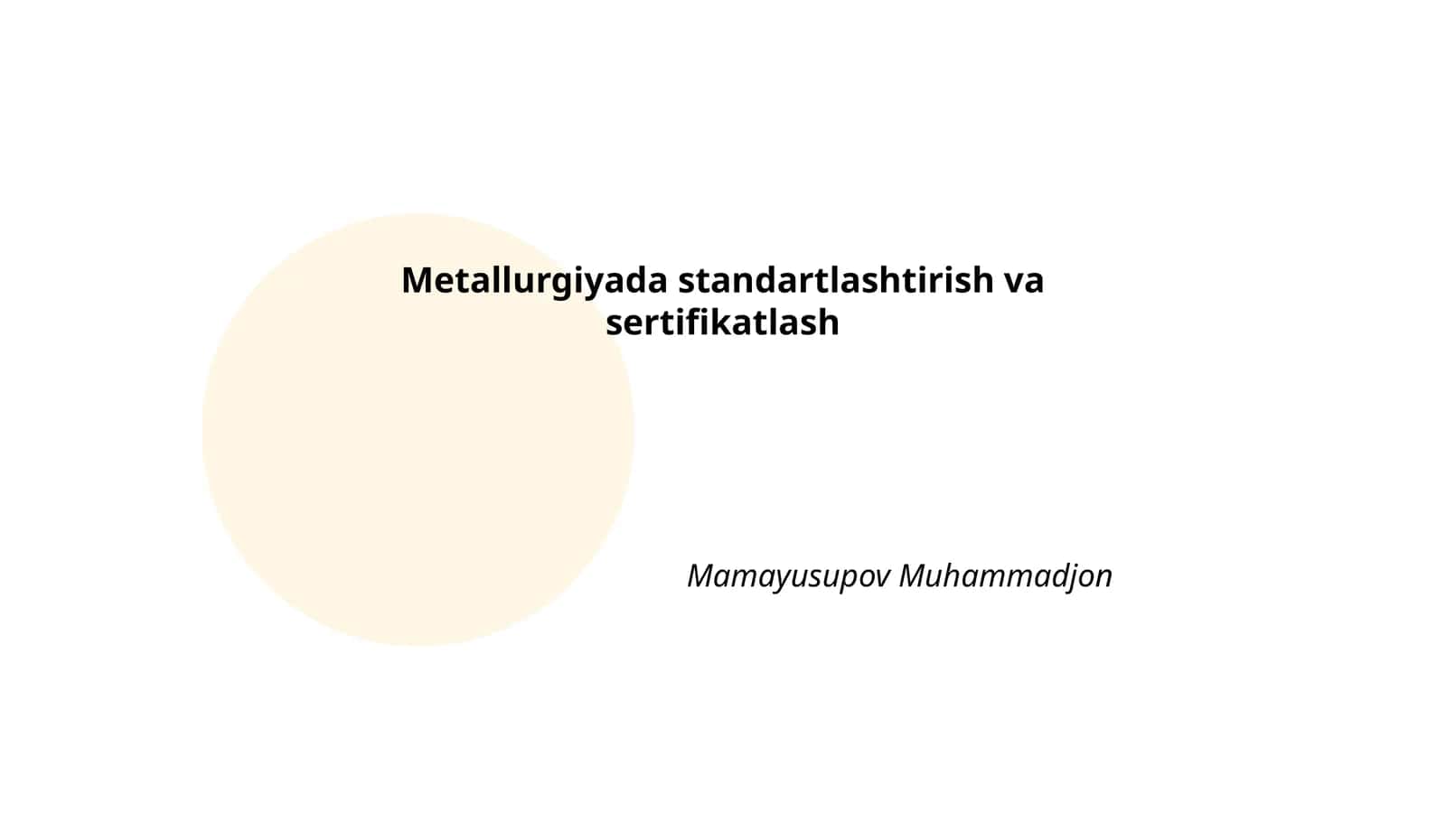Metallurgiyada sifat menejmenti tizimlari 1