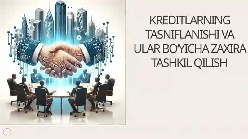 KREDITLARNING TASNIFLANISHI