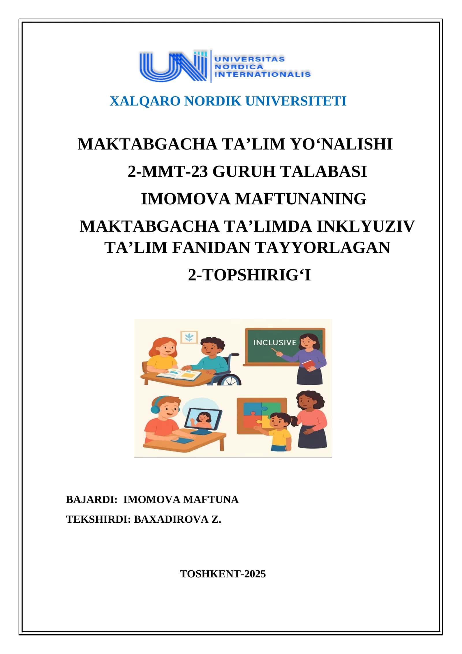 Zaif ko‘ruvchi bolalar ta’limidagi muammolar 1