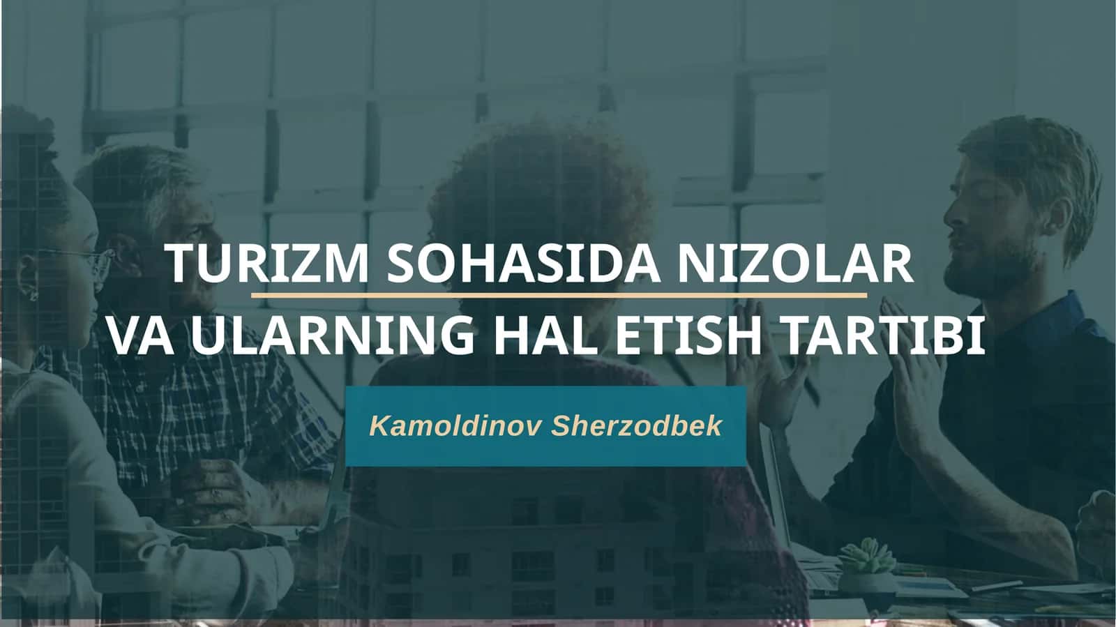 Nizolarga bo'lgan hal etish tartibi 1