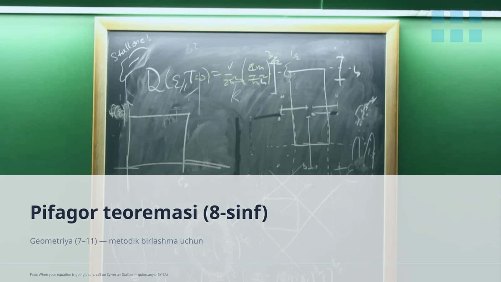 Pifagor teoremasi (8-sinf) 1
