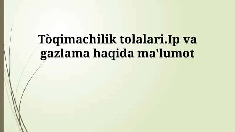 To‘qimachilik tolalari 1