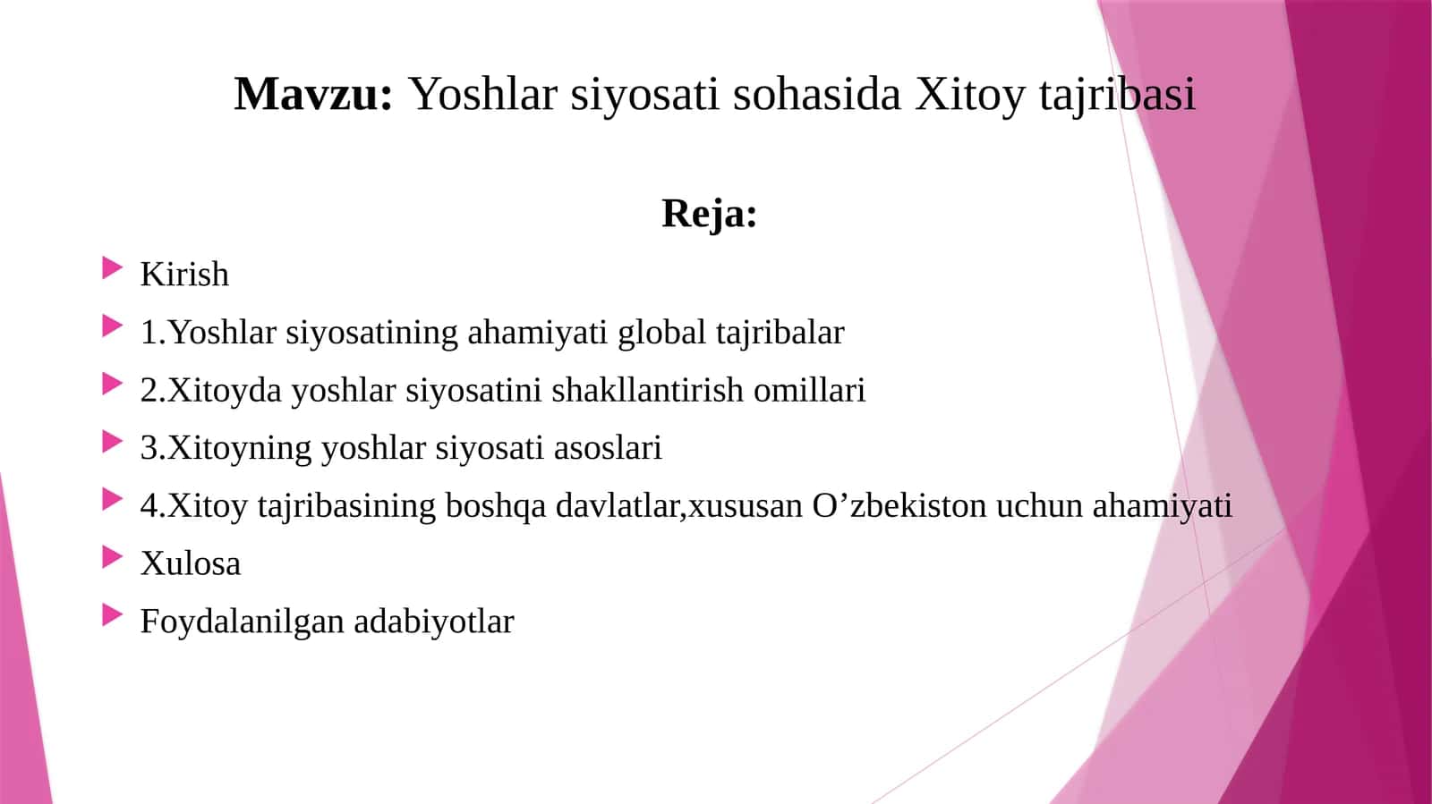 Yoshlar siyosati sohasida Xitoy tajribasi 1