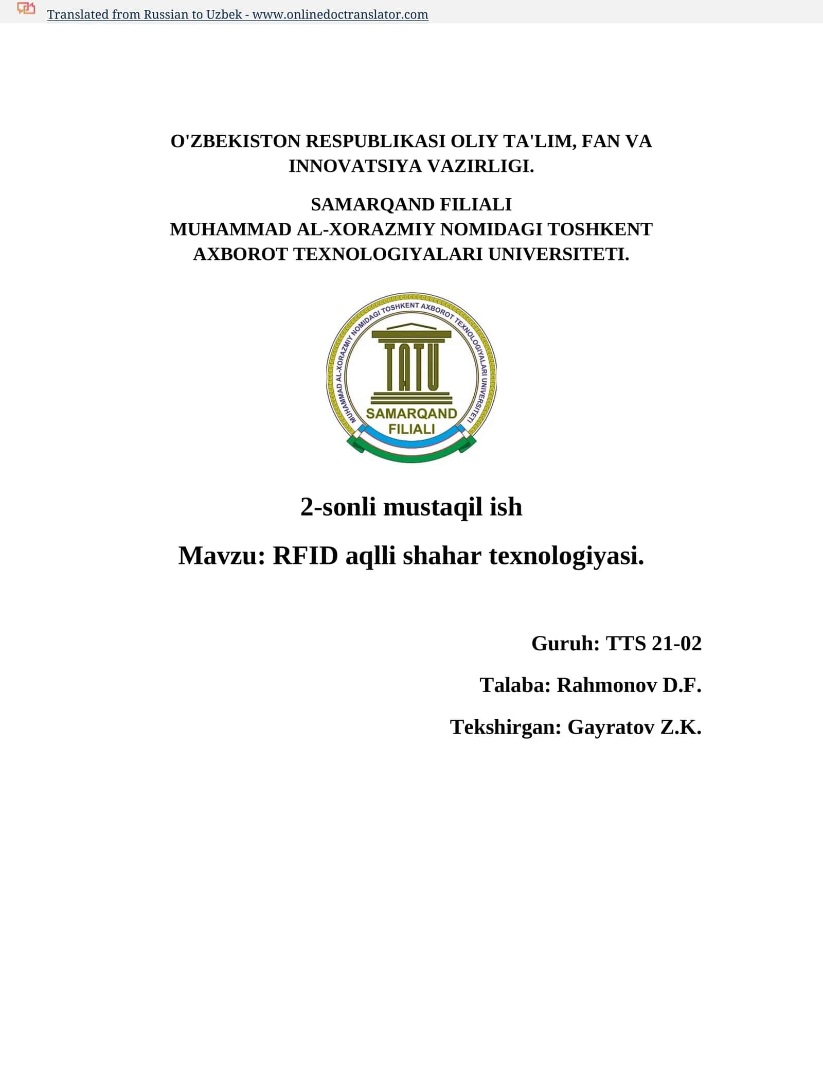 RFID aqlli shahar texnologiyasi 1