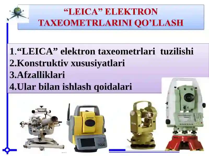 LEICA elektron taxeometrlari