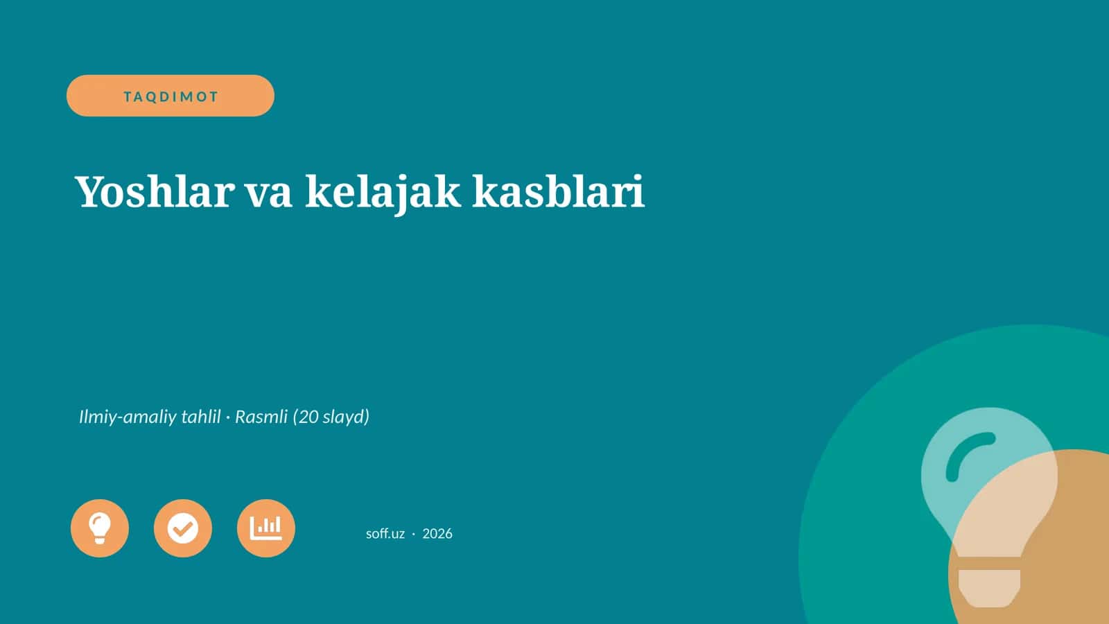 Yoshlar va kelajak kasblari 1