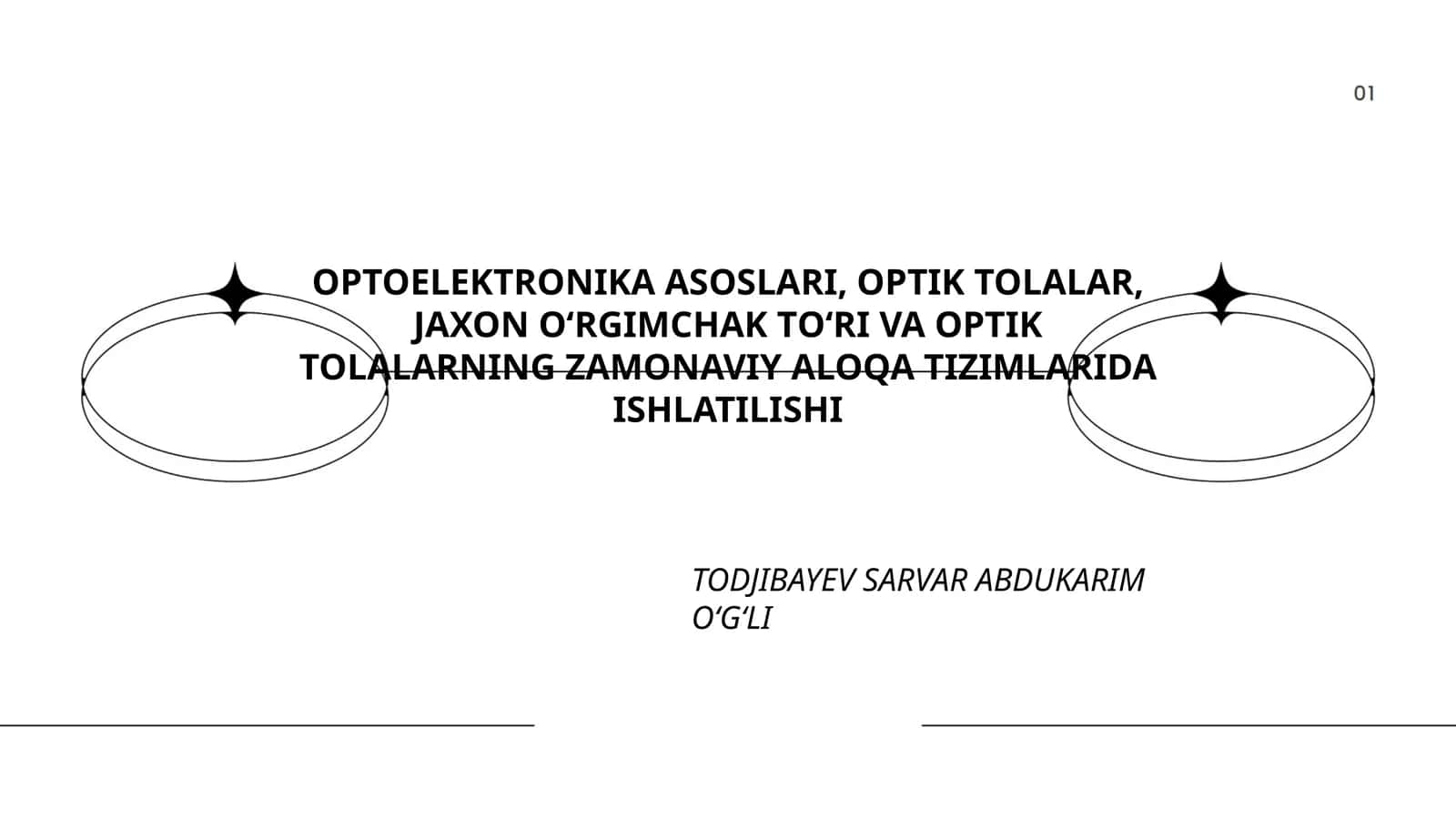 OPTOELEKTRONIKA ASOSLARI 1