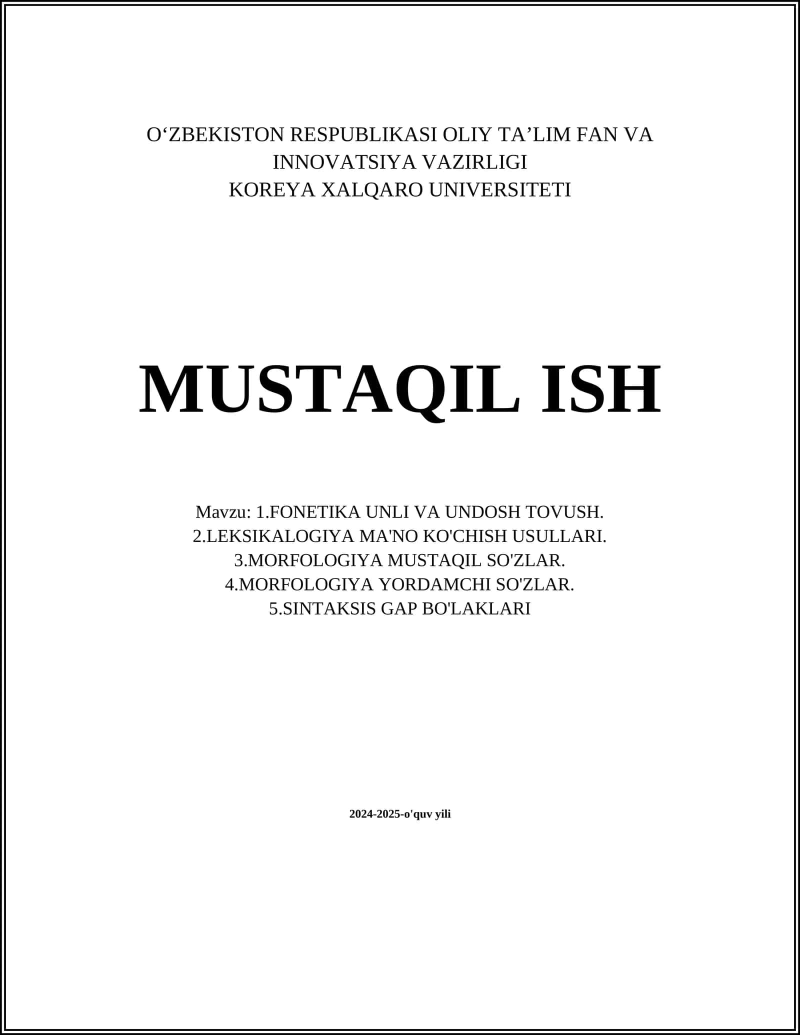 Fonetika va unli va undosh tovush 1