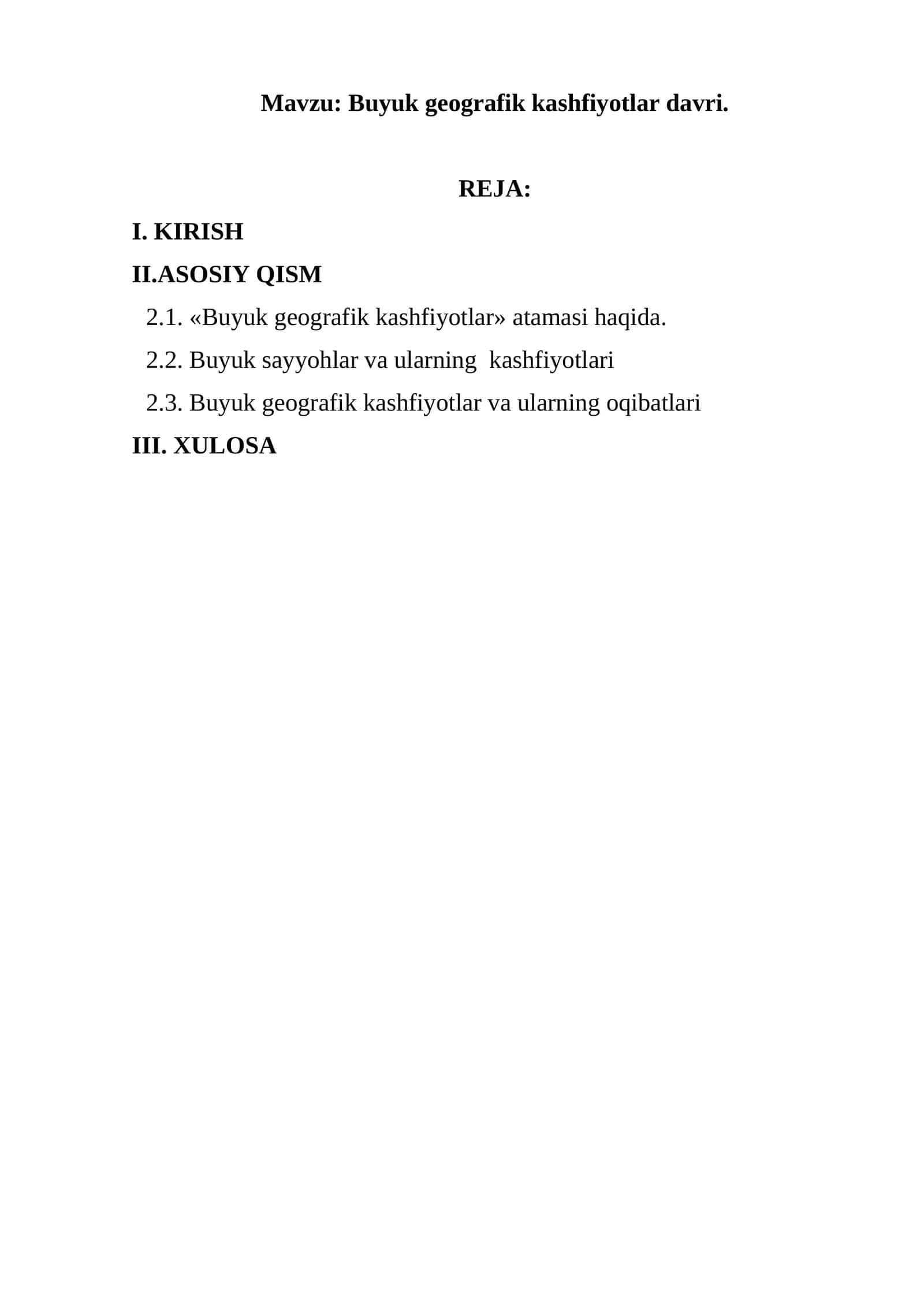 Buyuk geografik kashfiyotlar davri 1