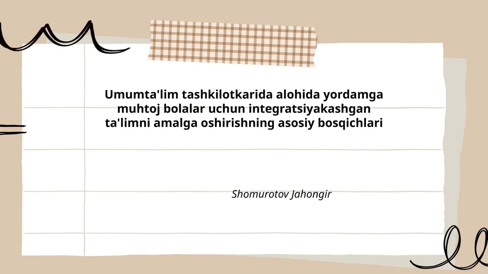 Integratsiyakashgan ta'limning mohiyati 1